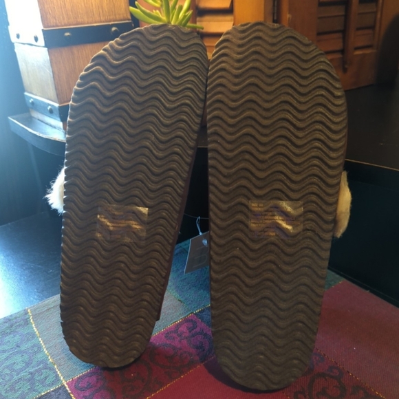 Maurices Ophelia Cognac Faux Fur Sandals Buckle Slip On Soft Size 8 NEW NWT - Picture 7 of 12